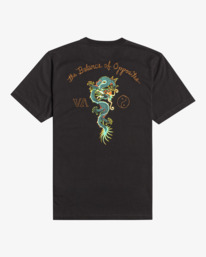 1 Neon Dragon - Camiseta para Hombre Negro UVYZT00476 RVCA