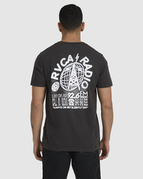 1 RVCA Radio - Camiseta para Hombre Negro UVYZT00479 RVCA