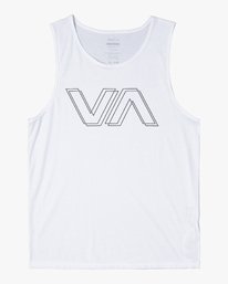 RVCA VA Fill All The Way Tank Top White Medium