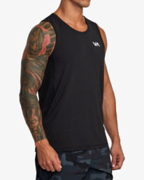 7 VA Sport Vent - Camiseta sin mangas para Hombre Negro V9031RST RVCA