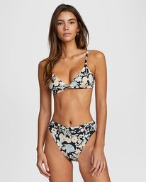 1 Spring Bound - Bas de bikini taille haute pour Femme Noir W3SBSARVP1 RVCA