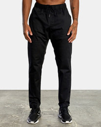 0 VA Sport Spectrum III - Pantaloni Vestibilità Slim da Uomo Black W4PTMBRVP1 RVCA