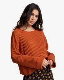Dark orange sweater clearance