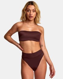 RVCA Womens Solid Bandeau Bikini Top