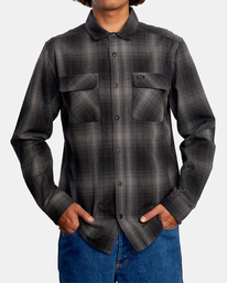 1 Vesuvio - Flannel Shirt for Men Black Z1SHSCRVF1 RVCA