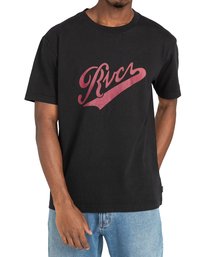 2 Pennant - Maglietta da Uomo Black Z1SSRYRVF1 RVCA