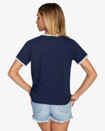 1 Clawed - Camiseta para Mujer Azul Z3SSSFRVF1 RVCA