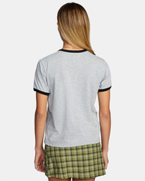 2 University - Camiseta para Mujer Gris Z3SSSHRVF1 RVCA