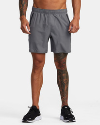 2 VA Sport Yogger IV - Performance-Shorts für Männer Grau Z4WKMHRVF1 RVCA