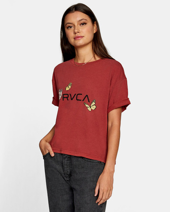 rvca butterfly shirt