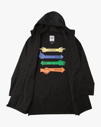 1 ESPO HOODED TRENCH  F1JKRERVF7 RVCA