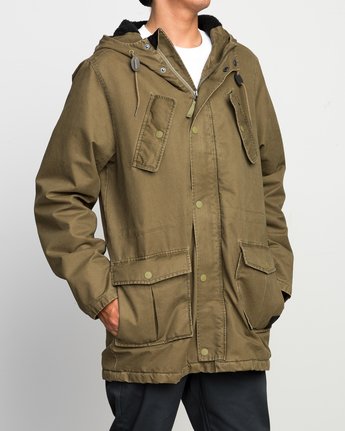 3 GROUND CONTROL PARKA  F1JKRJRVF7 RVCA