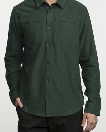 1 SECOND LOOK FLANNEL LS  F1SHGGRVF7 RVCA