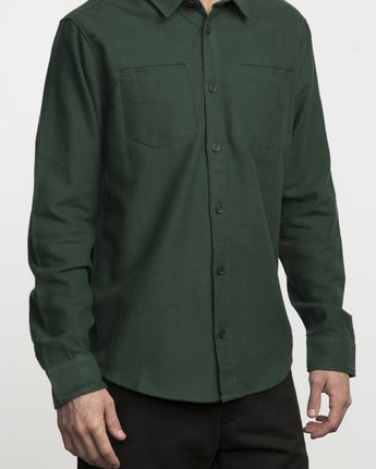 2 SECOND LOOK FLANNEL LS  F1SHGGRVF7 RVCA
