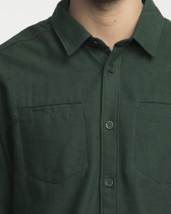 3 SECOND LOOK FLANNEL LS  F1SHGGRVF7 RVCA