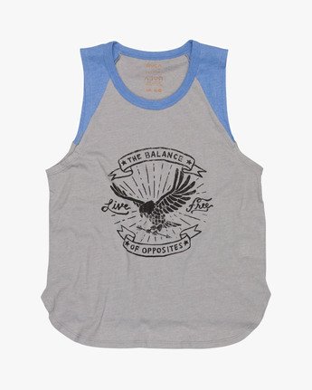 LIVE FREE RAGLAN TANK F3SGRARVF7