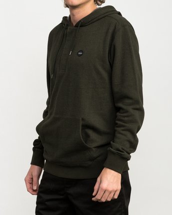 RVCA Mens Lupo Pullover Hooded Fleece Sweatshirt