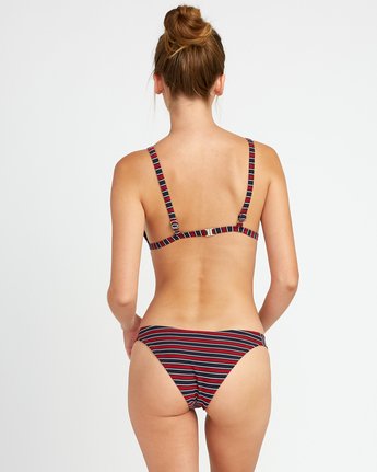 red white blue striped bikini