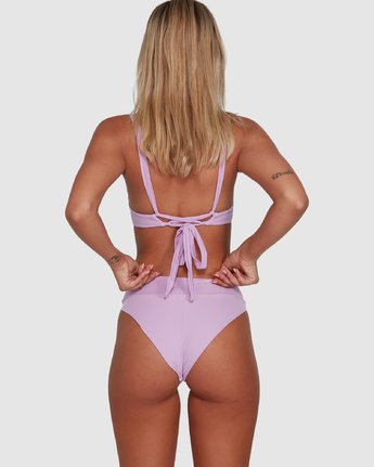 rvca rise bottom solid bikini