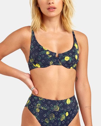 black underwire swim top