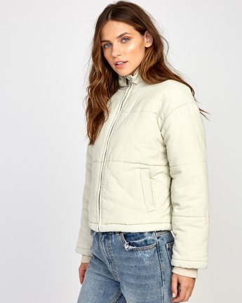 rvca eezeh puffer cropped jacket