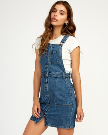 jean overall dress