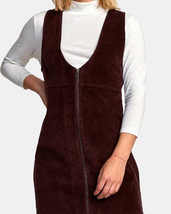 black corduroy jumper dress