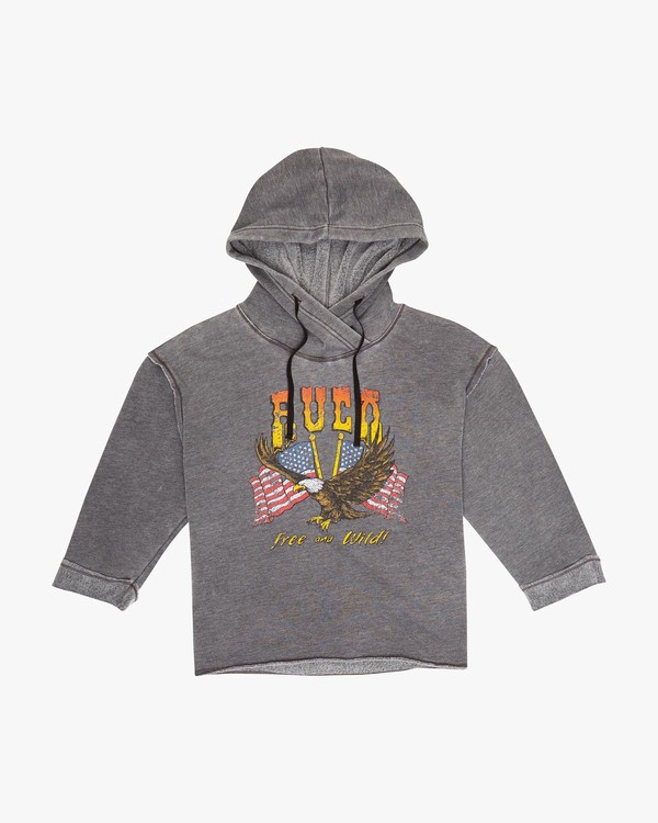 0 LIVE FREE 2 CROSS HOODY  F3HORBRVF7 RVCA