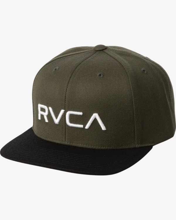 RVCA Twill Snapback Hat for Men 3665601126190 RVCA