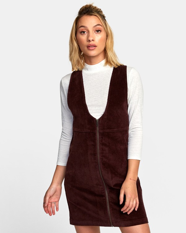 North Corduroy Jumper Dress for Women R3DRRARVW9 RVCA