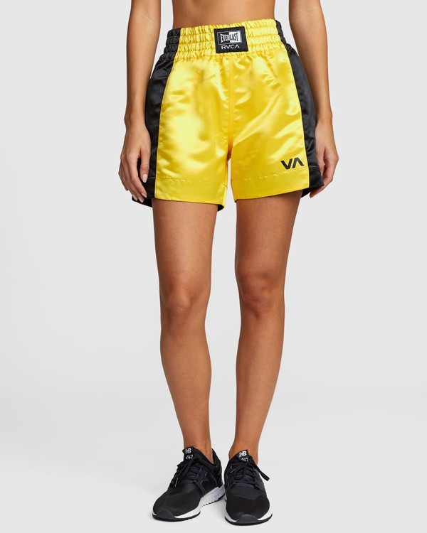 Everlast x RVCA Boxing Shorts for Women W4WKWARVP1 RVCA