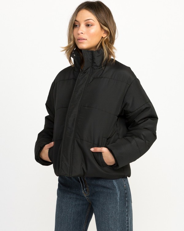 rvca eezeh puffer cropped jacket