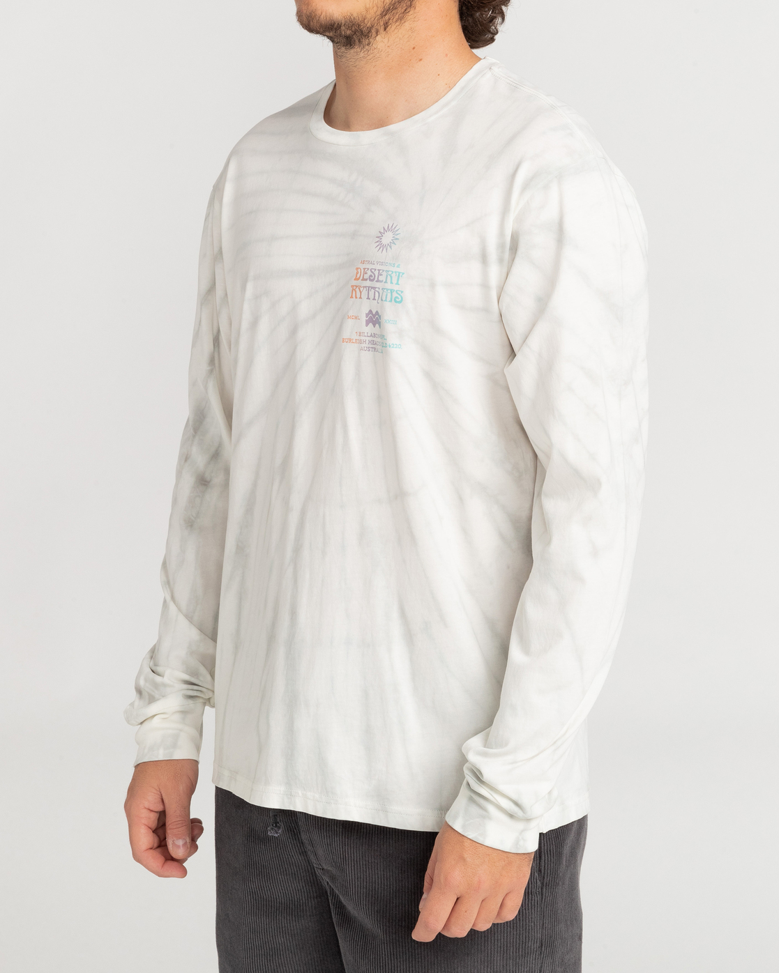 mens tie dye long sleeve t shirts