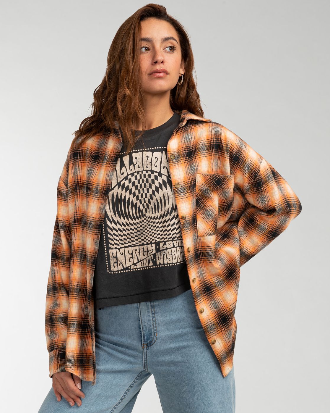 billabong womens flannel shirts