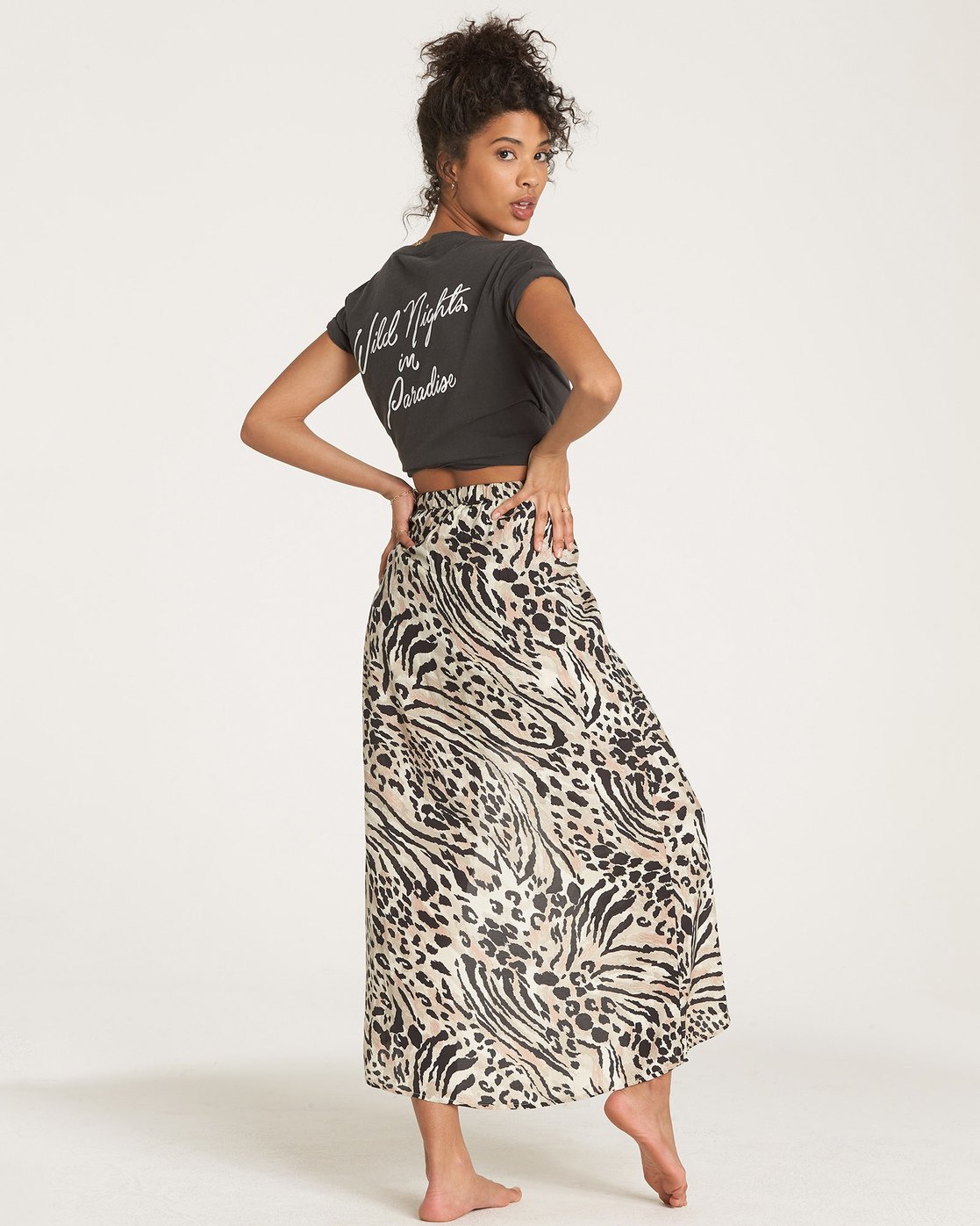 sun print skirt