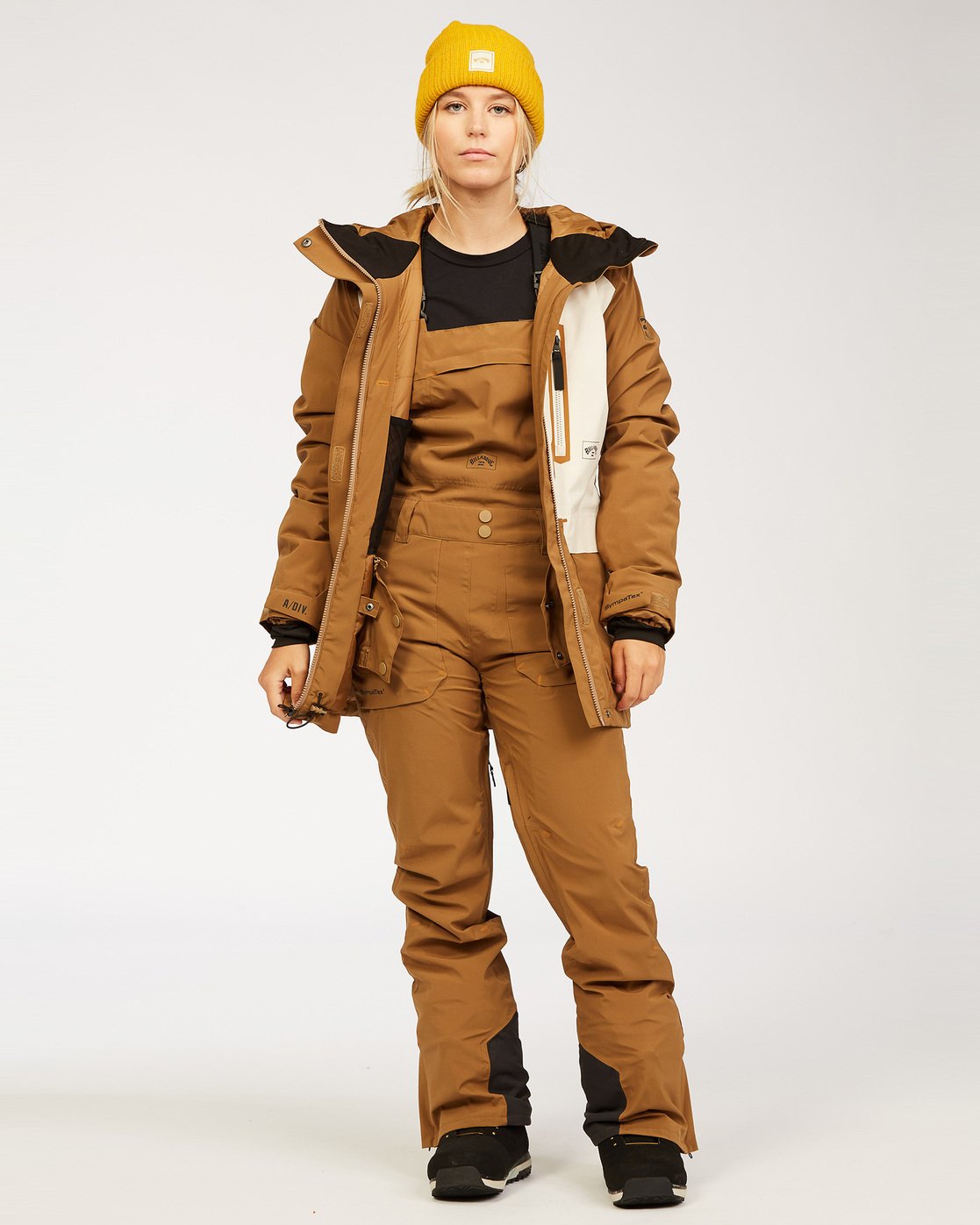 brown snow pants womens