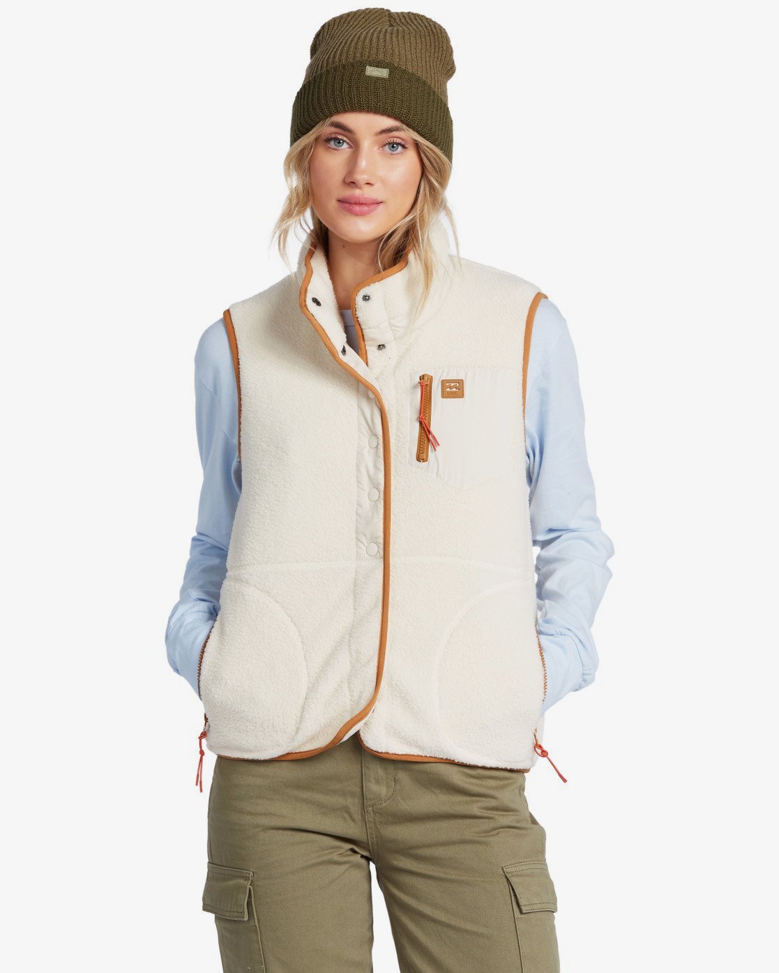 fleece women's vest