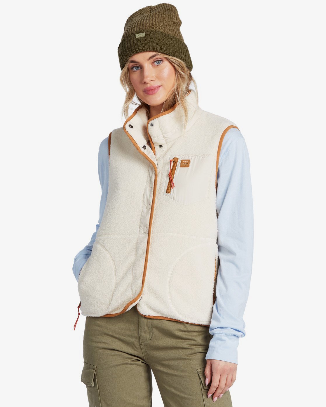 fleece women's vest