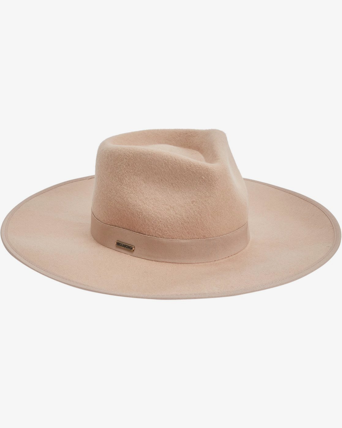 tan flat brim hat