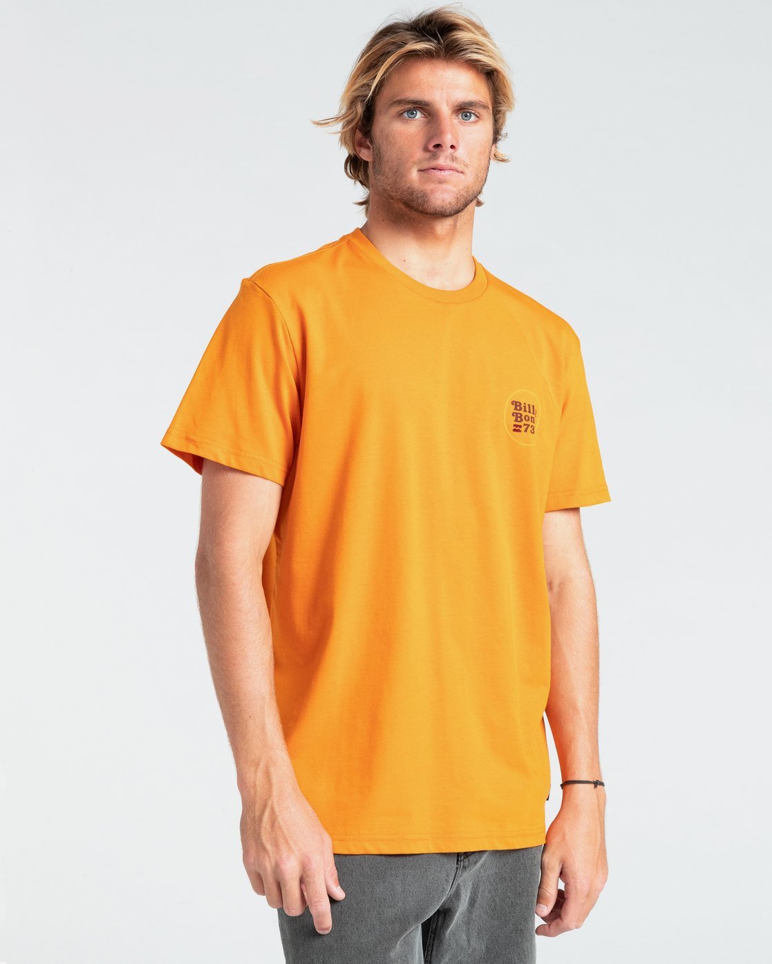 orange billabong shirt