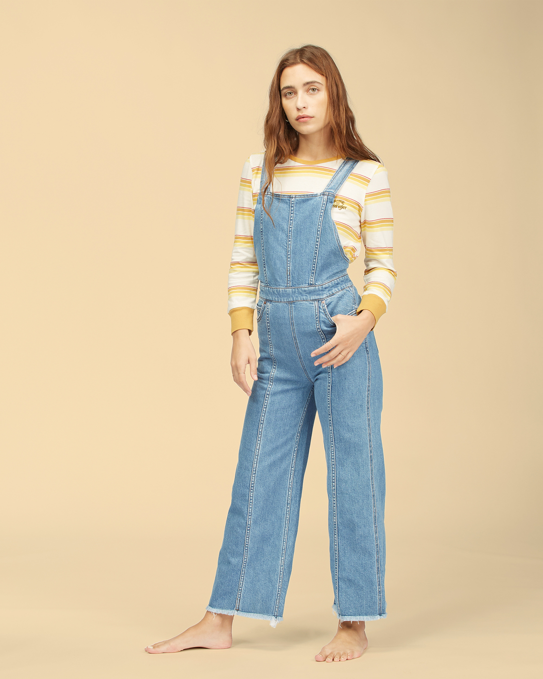 wrangler denim overalls