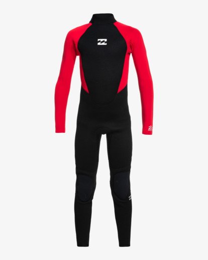 0 Intruder 4/3mm - Back-Zip-Neoprenanzug für Jungen 8 - 14 Rot 044B18BIP0 Billabong