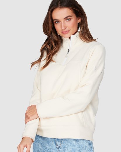 Half on sale zip white