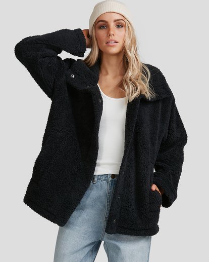 billabong cozy days sherpa jacket