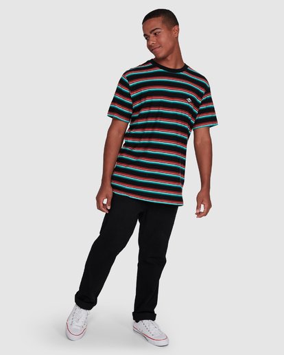 Die Cut Stripe Short Sleeve Crew | Billabong