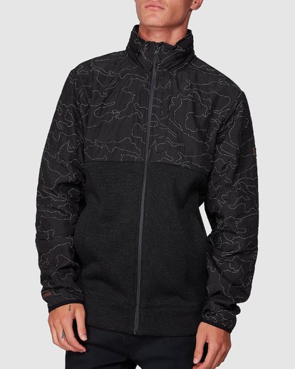 Billabong boundary shop multicam zip fleece