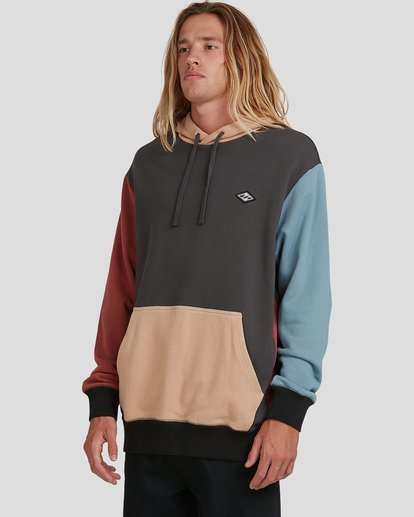 billabong colour block fleece