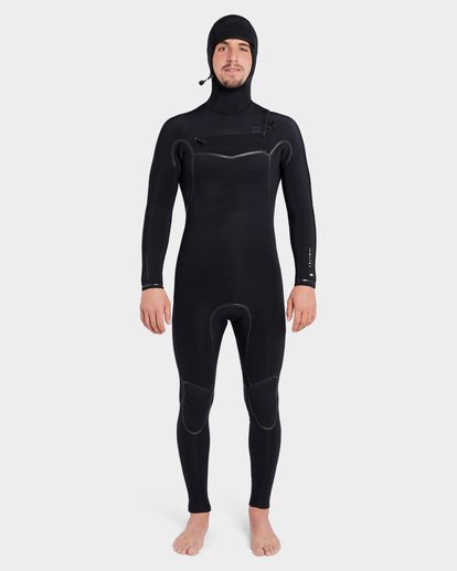 0 Furnace Carbon 504 Chest Zip Full Suit Black 9795896 Billabong