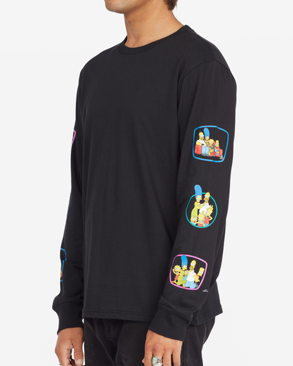 7 Simpsons Family - Organic Long Sleeve T-Shirt for Men  A1LS13BIW0 Billabong