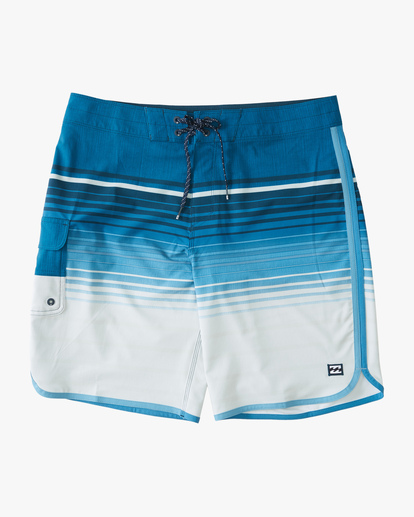 0 Boys' '73 Stripe Pro Boardshorts 18" Blue ABBBS00136 Billabong